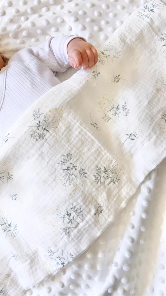 Couverture bébé mimosa