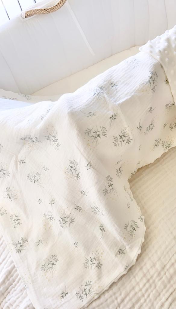 Couverture bébé mimosa