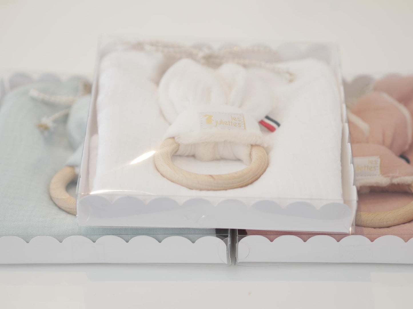 BOX DUO LAPINOU VIEUX ROSE